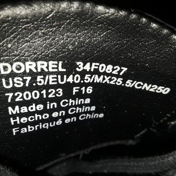 CALVIN KLEIN DORREL LEATHER MEN\'S DRESS SHOES SIZE 7.5 BLACK COLOR